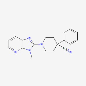 1-{3-methyl-3H-imidazo[4,5-b]pyridin-2-yl}-4-phenylpiperidine-4-carbonitrile