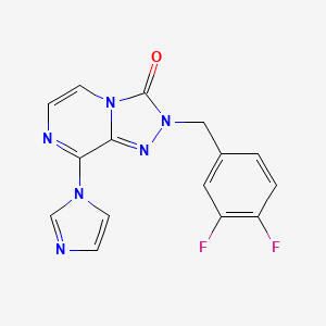 2-[(3,4-difluorophenyl)methyl]-8-(1H-imidazol-1-yl)-2H,3H-[1,2,4]triazolo[4,3-a]pyrazin-3-one