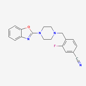 4-{[4-(1,3-Benzoxazol-2-yl)piperazin-1-yl]methyl}-3-fluorobenzonitrile