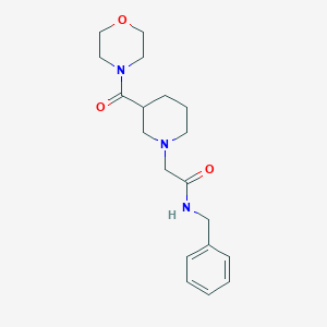 N-benzyl-2-[3-(morpholine-4-carbonyl)piperidin-1-yl]acetamide