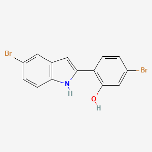 5-bromo-2-(5-bromo-1H-indol-2-yl)phenol