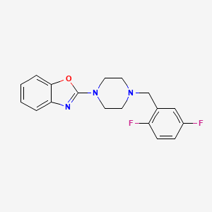 2-{4-[(2,5-Difluorophenyl)methyl]piperazin-1-yl}-1,3-benzoxazole