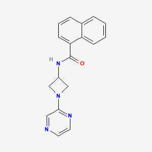 N-[1-(pyrazin-2-yl)azetidin-3-yl]naphthalene-1-carboxamide