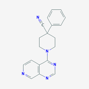 4-Phenyl-1-{pyrido[3,4-d]pyrimidin-4-yl}piperidine-4-carbonitrile