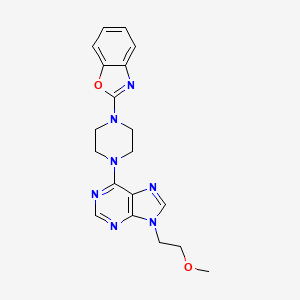 6-[4-(1,3-benzoxazol-2-yl)piperazin-1-yl]-9-(2-methoxyethyl)-9H-purine