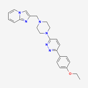 3-(4-Ethoxyphenyl)-6-[4-({imidazo[1,2-a]pyridin-2-yl}methyl)piperazin-1-yl]pyridazine