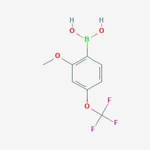 molecular formula C8H8BF3O4 B151191 (2-Methoxy-4-(trifluoromethoxy)phenyl)boronic acid CAS No. 355836-10-1