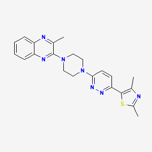 2-{4-[6-(2,4-Dimethyl-1,3-thiazol-5-yl)pyridazin-3-yl]piperazin-1-yl}-3-methylquinoxaline