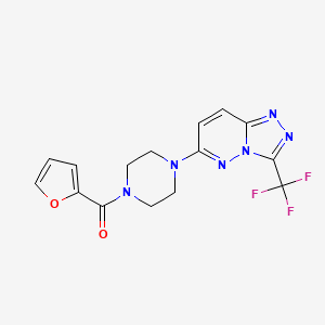 1-(Furan-2-carbonyl)-4-[3-(trifluoromethyl)-[1,2,4]triazolo[4,3-b]pyridazin-6-yl]piperazine