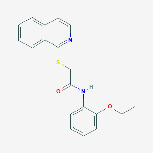 N-(2-ethoxyphenyl)-2-(isoquinolin-1-ylsulfanyl)acetamide