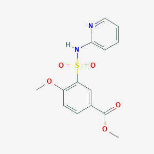 Methyl 4-methoxy-3-[(pyridin-2-yl)sulfamoyl]benzoate