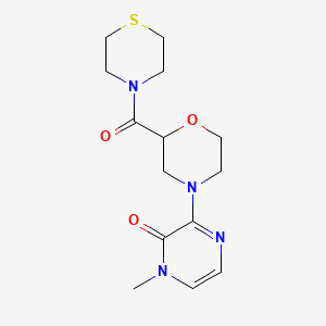 1-Methyl-3-[2-(thiomorpholine-4-carbonyl)morpholin-4-yl]-1,2-dihydropyrazin-2-one