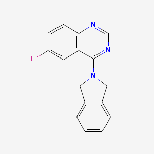 4-(2,3-dihydro-1H-isoindol-2-yl)-6-fluoroquinazoline