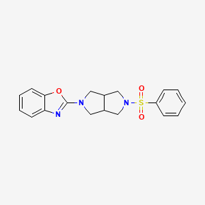 2-[5-(Benzenesulfonyl)-octahydropyrrolo[3,4-c]pyrrol-2-yl]-1,3-benzoxazole