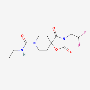 3-(2,2-difluoroethyl)-N-ethyl-2,4-dioxo-1-oxa-3,8-diazaspiro[4.5]decane-8-carboxamide