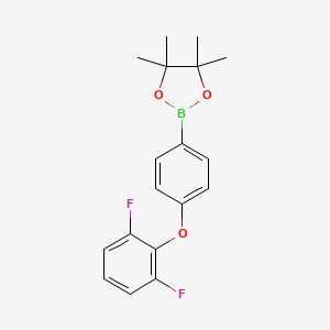 molecular formula C18H19BF2O3 B1511937 2-(4-(2,6-Difluorophenoxy)phenyl)-4,4,5,5-tetramethyl-1,3,2-dioxaborolane 