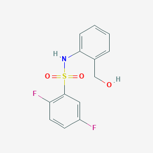 2,5-difluoro-N-[2-(hydroxymethyl)phenyl]benzene-1-sulfonamide