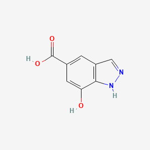 molecular formula C8H6N2O3 B1511938 7-Hydroxy-1H-indazole-5-carboxylic acid CAS No. 1131605-20-3