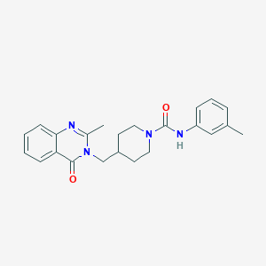 4-[(2-methyl-4-oxo-3,4-dihydroquinazolin-3-yl)methyl]-N-(3-methylphenyl)piperidine-1-carboxamide