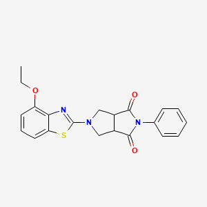 5-(4-Ethoxy-1,3-benzothiazol-2-yl)-2-phenyl-octahydropyrrolo[3,4-c]pyrrole-1,3-dione