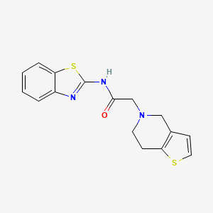 N-(1,3-benzothiazol-2-yl)-2-{4H,5H,6H,7H-thieno[3,2-c]pyridin-5-yl}acetamide