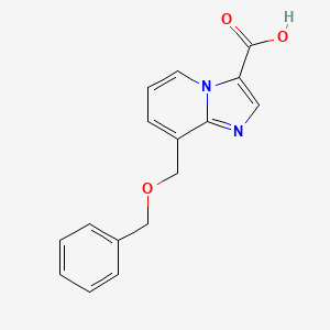 Imidazo[1,2-a]pyridine-3-carboxylic acid,8-[(phenylmethoxy)methyl]-
