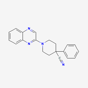 4-Phenyl-1-(quinoxalin-2-yl)piperidine-4-carbonitrile