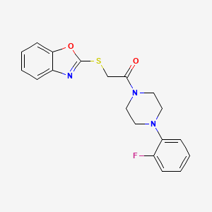 2-(1,3-Benzoxazol-2-ylsulfanyl)-1-[4-(2-fluorophenyl)piperazin-1-yl]ethanone