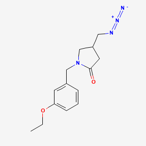 4-(Azidomethyl)-1-[(3-ethoxyphenyl)methyl]pyrrolidin-2-one