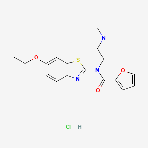 N-(2-(dimethylamino)ethyl)-N-(6-ethoxybenzo[d]thiazol-2-yl)furan-2-carboxamide hydrochloride