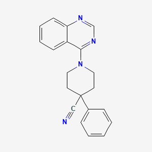 4-Phenyl-1-(quinazolin-4-yl)piperidine-4-carbonitrile