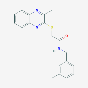 N-(3-methylbenzyl)-2-[(3-methylquinoxalin-2-yl)sulfanyl]acetamide