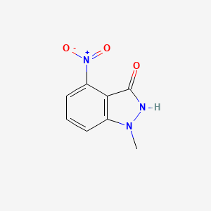 molecular formula C8H7N3O3 B1511953 1-Methyl-4-nitro-1,2-dihydro-indazol-3-one 