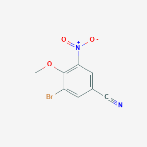 3-Bromo-4-methoxy-5-nitrobenzonitrile