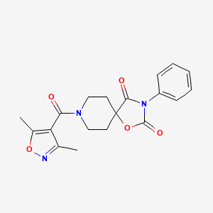 8-(3,5-Dimethyl-1,2-oxazole-4-carbonyl)-3-phenyl-1-oxa-3,8-diazaspiro[4.5]decane-2,4-dione