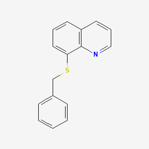 molecular formula C16H13NS B15119588 8-(Benzylsulfanyl)quinoline 