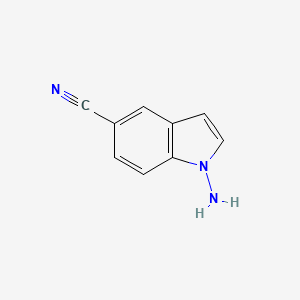 1H-Indole-5-carbonitrile, 1-amino-