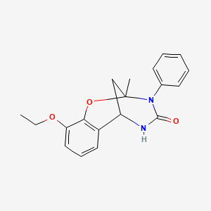 6-Ethoxy-9-methyl-10-phenyl-8-oxa-10,12-diazatricyclo[7.3.1.0^{2,7}]trideca-2,4,6-trien-11-one