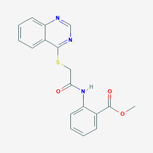 Methyl 2-[2-(quinazolin-4-ylsulfanyl)acetamido]benzoate