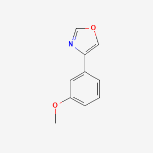 molecular formula C10H9NO2 B1511966 4-(3-甲氧基苯基)噁唑 CAS No. 1072880-82-0
