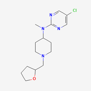 5-chloro-N-methyl-N-{1-[(oxolan-2-yl)methyl]piperidin-4-yl}pyrimidin-2-amine