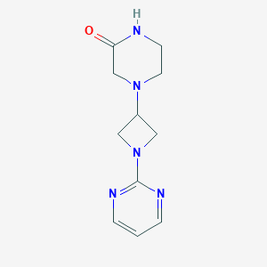 4-[1-(Pyrimidin-2-yl)azetidin-3-yl]piperazin-2-one