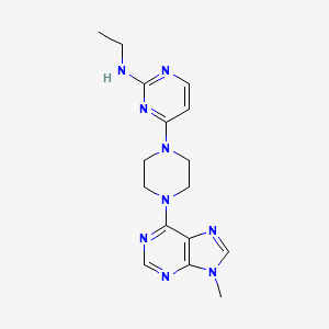 N-ethyl-4-[4-(9-methyl-9H-purin-6-yl)piperazin-1-yl]pyrimidin-2-amine