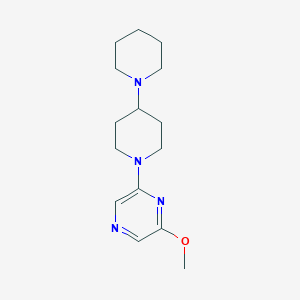 molecular formula C15H24N4O B15119742 1'-(6-Methoxypyrazin-2-yl)-1,4'-bipiperidine 