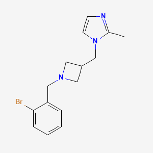 1-({1-[(2-bromophenyl)methyl]azetidin-3-yl}methyl)-2-methyl-1H-imidazole