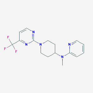 N-methyl-N-{1-[4-(trifluoromethyl)pyrimidin-2-yl]piperidin-4-yl}pyridin-2-amine