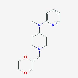 N-{1-[(1,4-dioxan-2-yl)methyl]piperidin-4-yl}-N-methylpyridin-2-amine