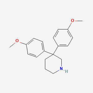 molecular formula C19H23NO2 B1511987 3,3-Bis(4-methoxyphenyl)piperidine 