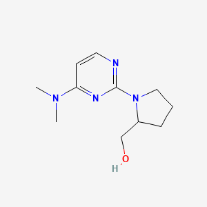 {1-[4-(Dimethylamino)pyrimidin-2-yl]pyrrolidin-2-yl}methanol