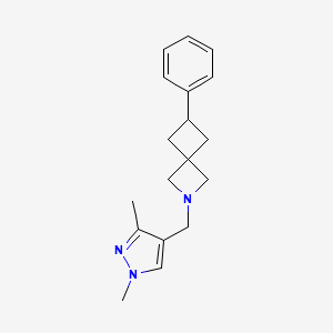 2-[(1,3-dimethyl-1H-pyrazol-4-yl)methyl]-6-phenyl-2-azaspiro[3.3]heptane